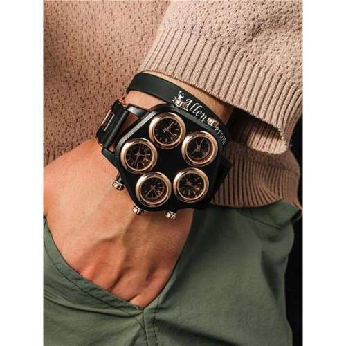 Punk Large Dial Men Watch quartz wristwatch 朋克大表盘男手表