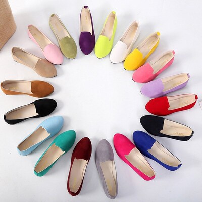 2019 Women Shoes Candy Color Woman Loafers Flat Shoes