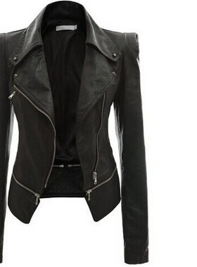 2018 Winter Pu  Jacket 皮夹克 Coat For Women Jackets