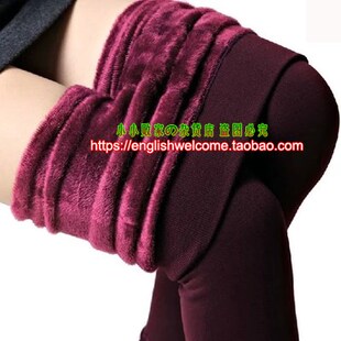 women winter leggings render pants Villus warm girl trousers