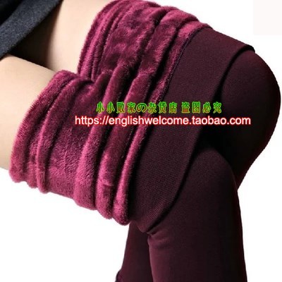 women winter leggings render pants Villus warm girl trousers