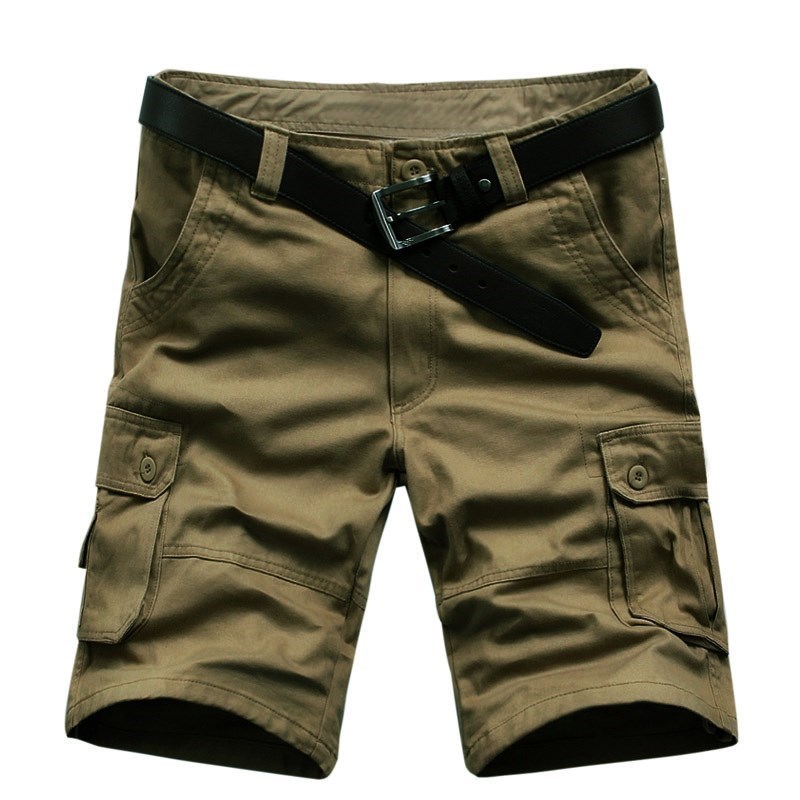Summer Men's Army Cargo Work Casual Bermuda Shorts男工装短裤
