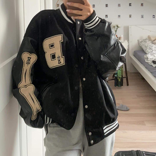 Baseball Bomber Jacket Women Men Unise Hip Hop Harajuku Coat