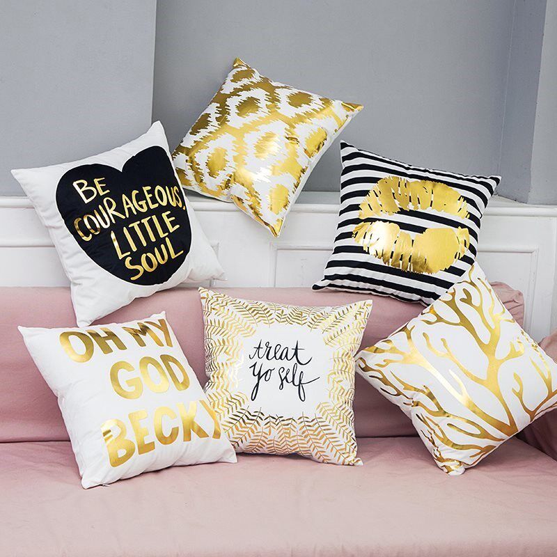 Blended Crown Cushion Cover Throw Pillow Case Home Decor抱枕