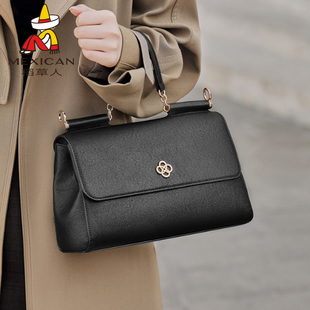 稻草人包包女2026新款斜挎包高级感轻奢手提包简约通勤单肩包女包