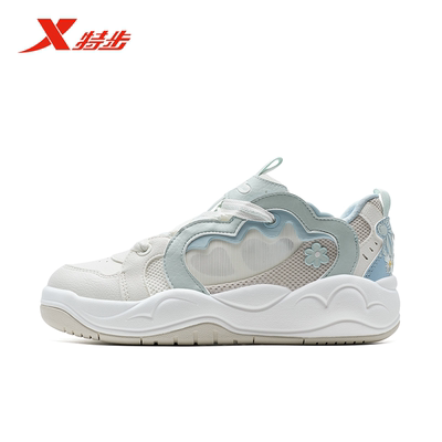 特步女鞋云朵鞋2025夏