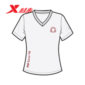 T恤女2026夏季 新款 冰丝速干莫代尔宽松圆领针织衫 特步短袖 半袖