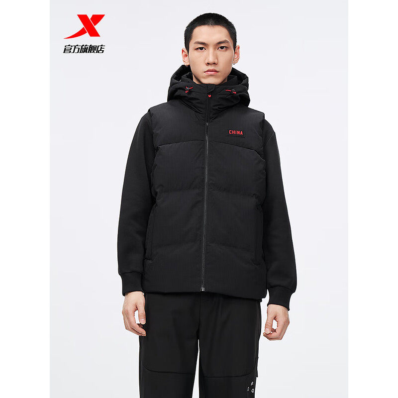 特步连帽羽绒马甲男2025冬China羽绒服轻薄保暖外套975429260138,运动服/休闲服装,羽绒马甲,淘宝优惠券,粉丝福利购,淘宝优惠卷