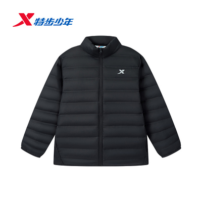 特步少年儿童男小童羽绒服