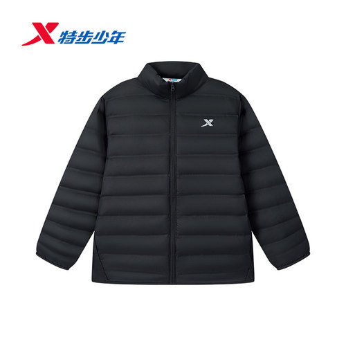 特步少年儿童男小童羽绒服