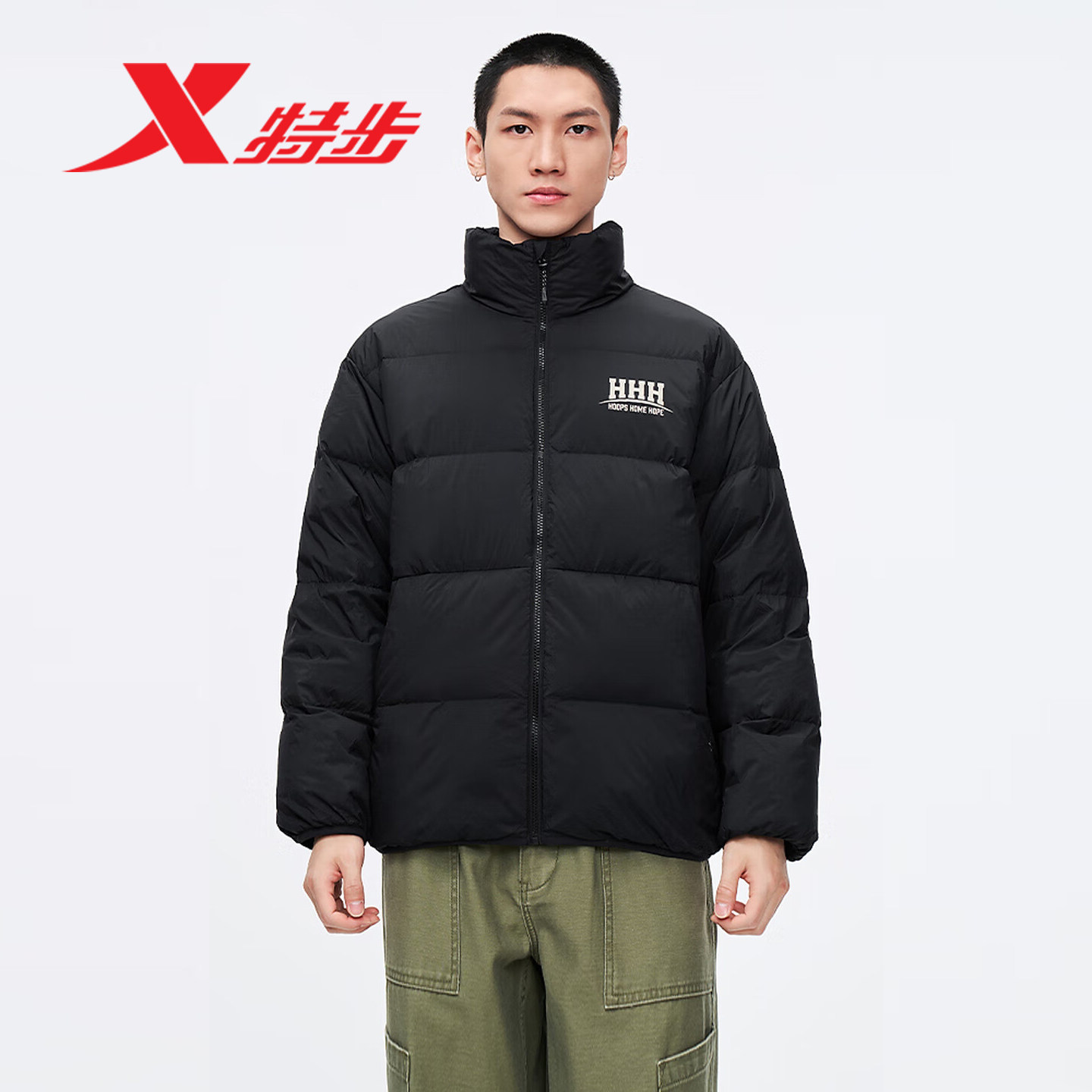 特步立领羽绒服男款外套2025冬季新款男士运动加厚宽松保暖上衣,运动服/休闲服装,运动羽绒服,淘宝优惠券,粉丝福利购,淘宝优惠卷