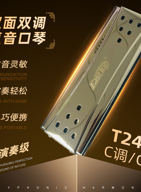 EASTTOP东方鼎双面双调口琴24孔复音C G 调