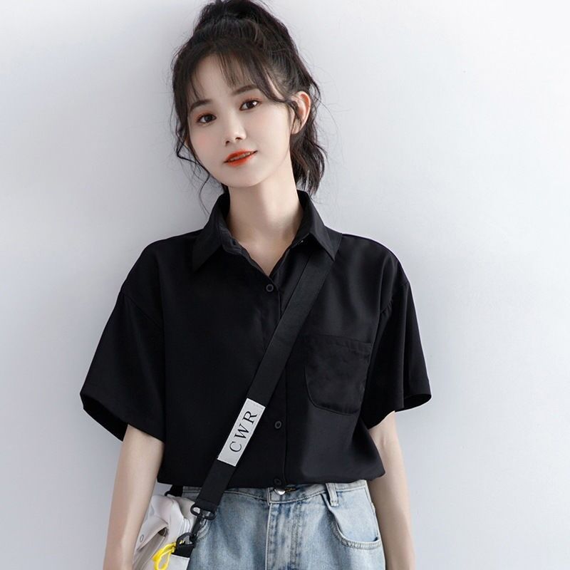 20夏季新款港风黑色短袖