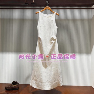 ELAND依恋正品26秋简约无袖麻质直筒连衣裙EEOWG37E01 OWG37E01