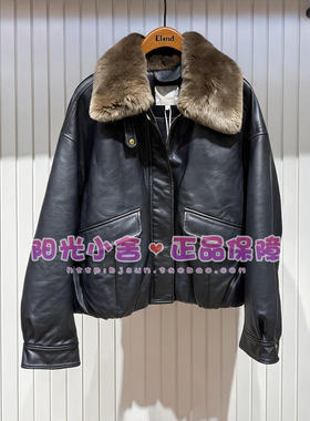 ELAND依恋26冬机车风时尚气质翻领仿皮外套EEJLG4TB01  JLG4TB01