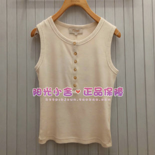 ELAND依恋正品26夏都市通勤款半开襟背心T恤EERNG25B01 RNG25B01