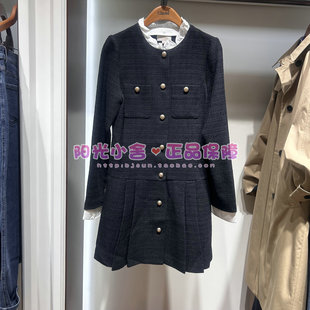 ELAND依恋2025冬季 OWF49M02 小香风连衣裙EEOWF49M02