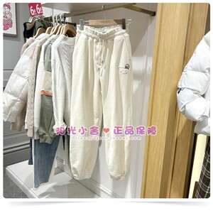 TeenieWeenie小熊2023冬百搭灯芯绒休闲裤TTTM234V06T TM234V06T