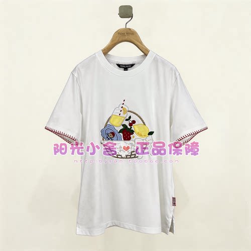 现货TeenieWeenie小熊26夏趣味水果刺绣T恤TTRW2665C2K RW2665C2K