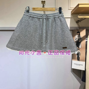 TeenieWeenie小熊2025冬休闲花边半身裙TTWM254CC4B WM254CC4B