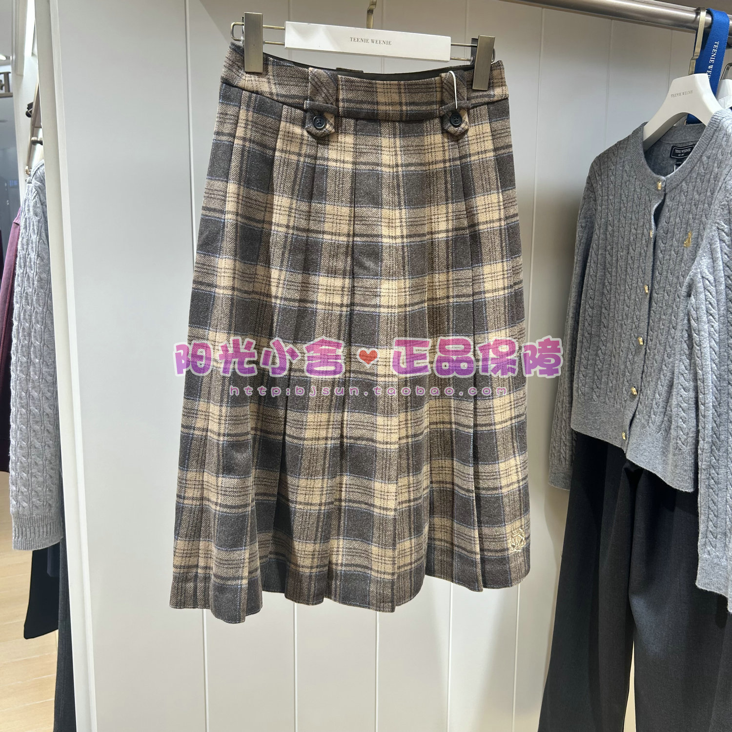 TeenieWeenie小熊2025冬长半裙TTWH254TW6B WH254TW6B