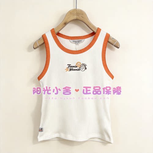 TeenieWeenie小熊26夏时尚舒适无袖背心TTRN2626C1B RN2626C1B