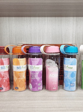 微瑕疵乐扣乐扣塑料水杯大容量便携运动杯500ml创意旅行杯ABF601