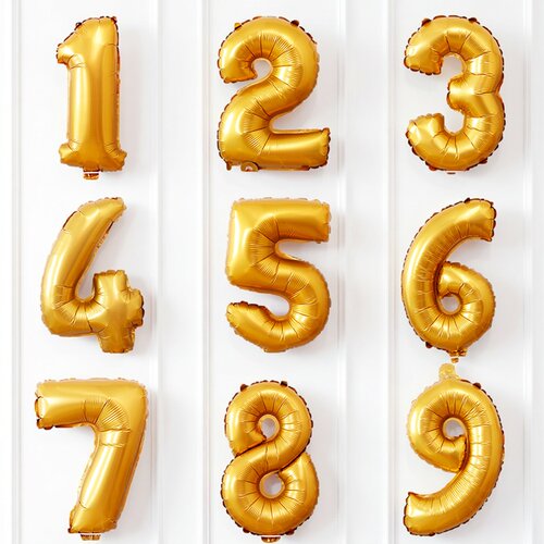 数字气球生日派对16寸数字