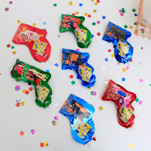 网红生日手持礼花枪派对助兴礼花筒礼炮氛围道具充气亮片喷花筒