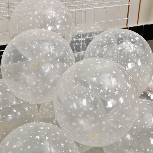 12寸满天星透明印花气球