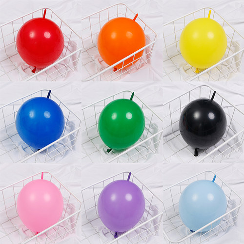 尾巴气球立体爱心造型针尾气球