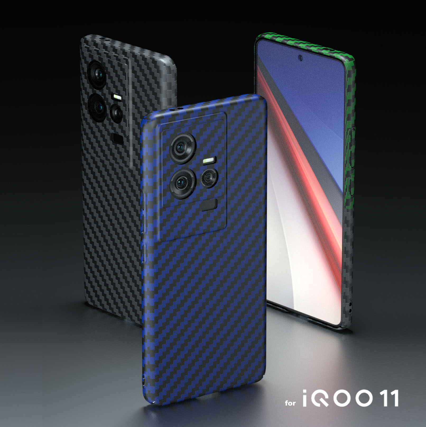 适用IQOO11纤维新款手机壳