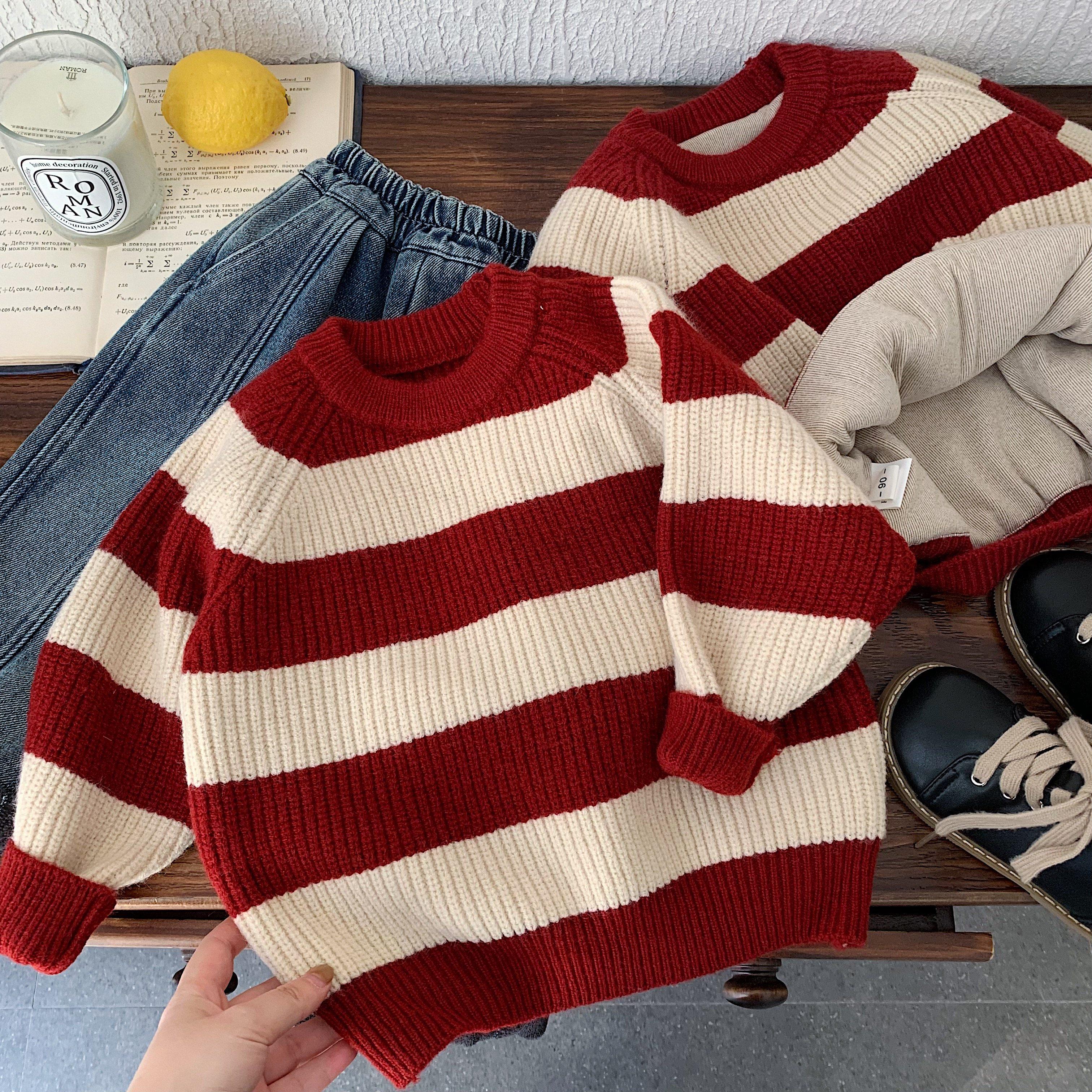 英国KABEI TREE儿童冬款毛衣男女童条纹宝宝针织衫加厚保暖打底衫,童装/婴儿装/亲子装,毛衣/针织衫,淘宝优惠券,粉丝福利购,淘宝优惠卷