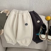 英国KABEI 一体绒宝宝休闲运动卫裤 TREE男童裤 子加厚加绒保暖长裤