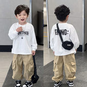 TREE男童t恤春秋季 2026新款 儿童打底衫 英国KABEI 宝宝长袖 上衣潮T