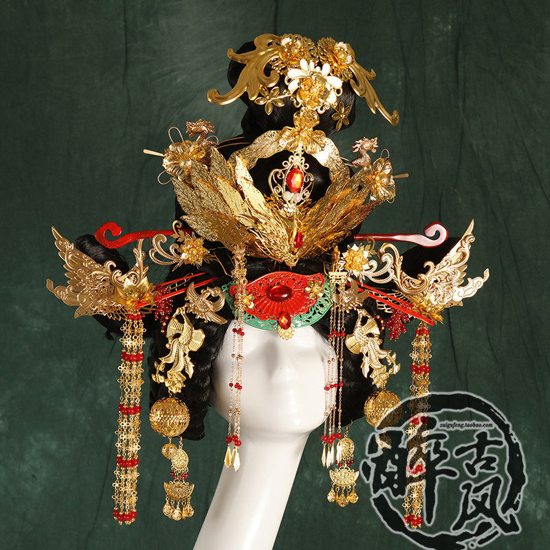 武媚娘传奇同款发饰定制古装造型唐装贵妃霸气武则天头饰发簪套装