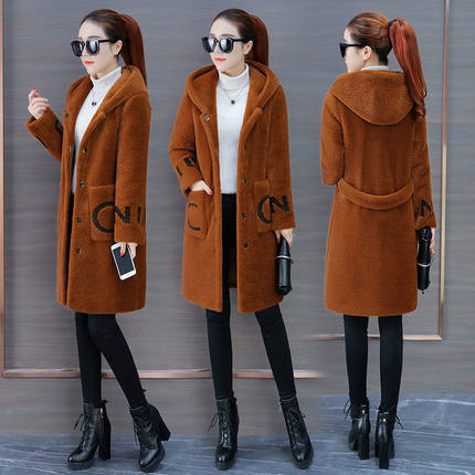 1688阿里巴巴淘宝特价版清仓女装秋冬百搭风衣保暖羊羔绒宽松外套