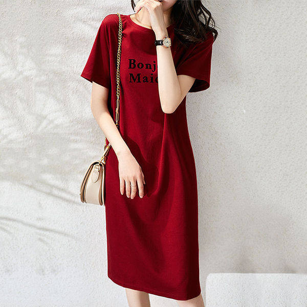 夏季百搭宽松显瘦包臀连衣裙子女图片