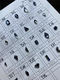 不掉底饰品 施家华子美甲钻饰烫底sini烟灰色异形钻美甲钻冬季