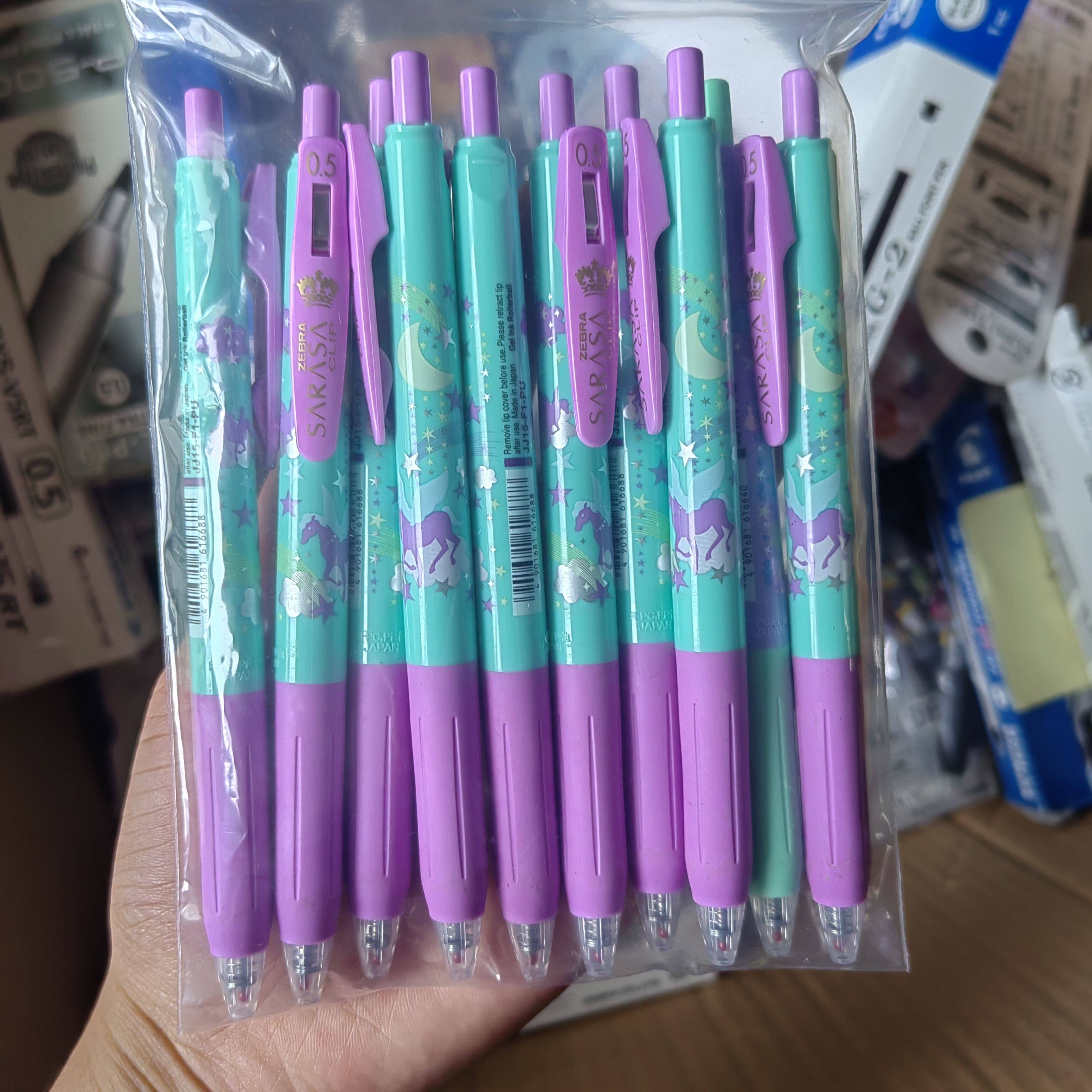 日本进口jj15绝版限定中性笔彩色套装独角兽蝴蝶复古限定俄罗斯