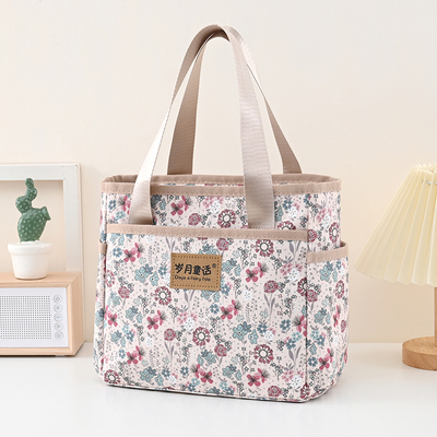 时尚百搭休闲手提包妈妈手拎布包