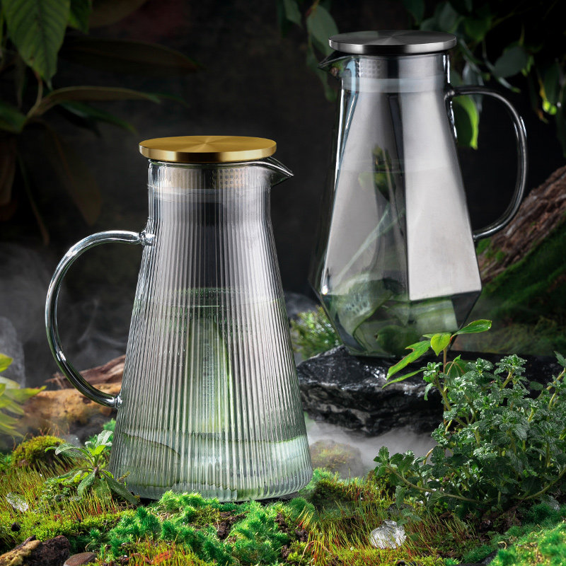 高颜值玻璃冷水壶家用凉水壶茶壶冷泡壶冰水壶耐热防爆客厅果汁壶,餐饮具,冷水壶,淘宝优惠券,粉丝福利购,淘宝优惠卷