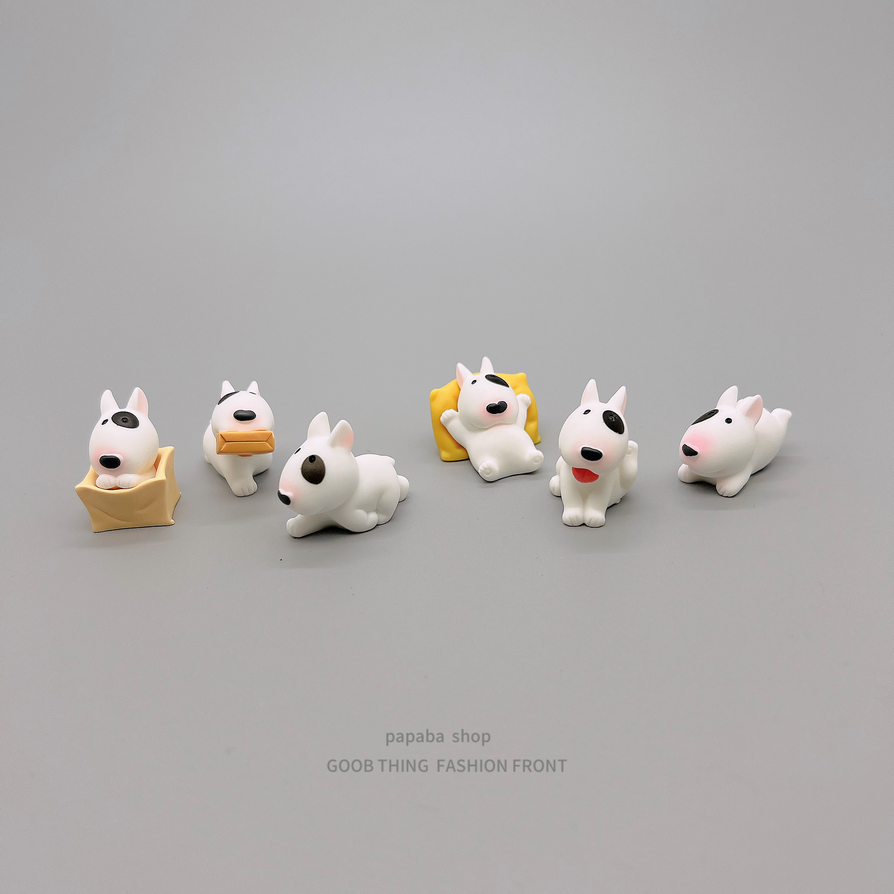 无聊了！看看牛头梗小狗电脑摆件