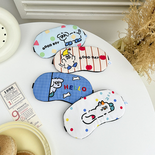 冰敷男女学生 可爱家有萌宠搞怪眼罩遮光睡眠午休专用睡觉护眼夏季