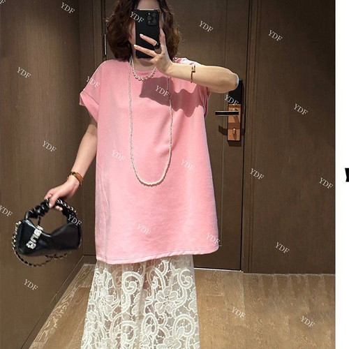 韩版爆款中长款蕾丝透视屁帘叠穿蕾丝花边打底下摆半身裙女长款