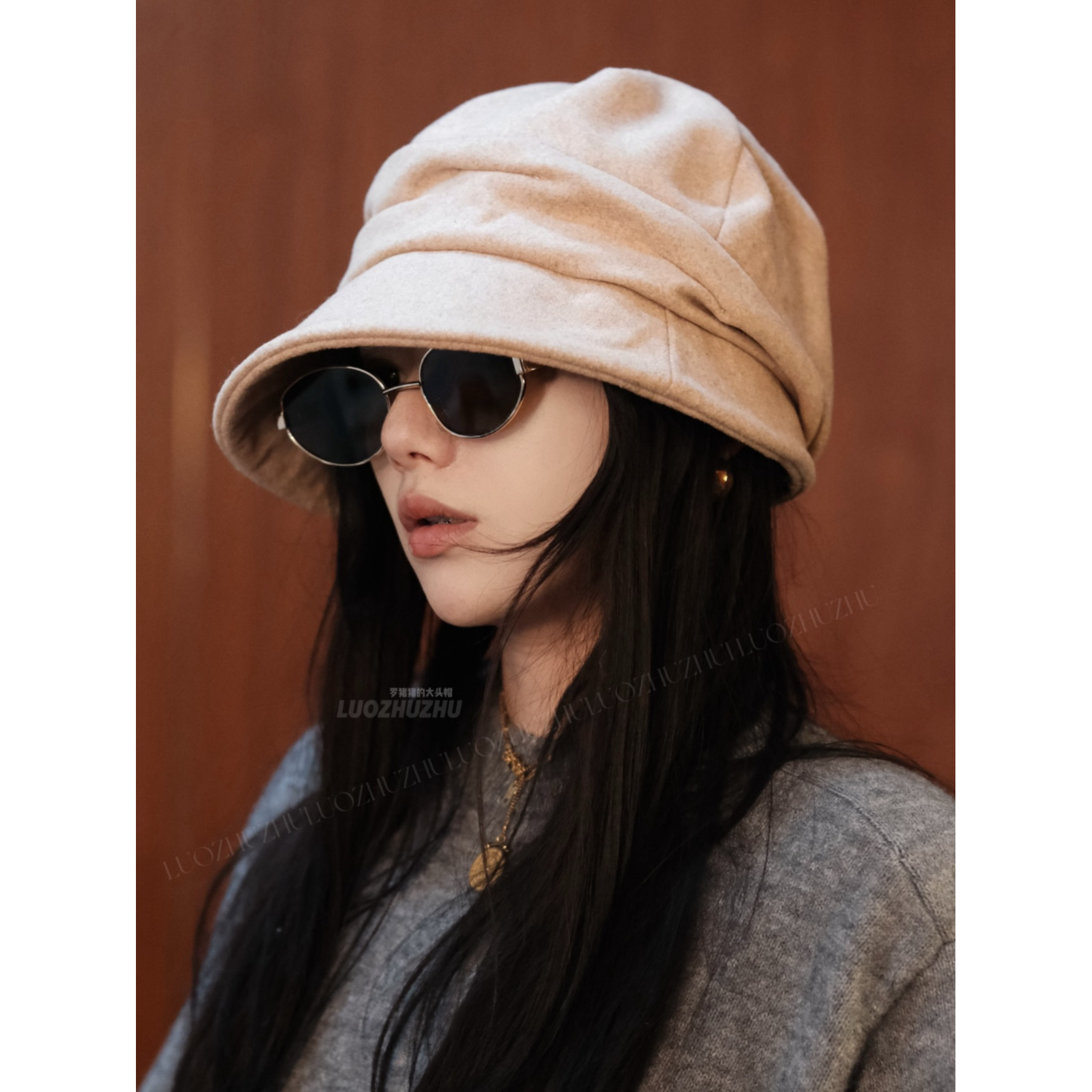罗猪猪/【大沿】春夏日本订单棉麻渔夫帽