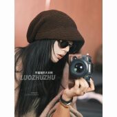 纯色护耳显脸小 100%羊毛堆堆日 罗猪猪 圆圆头冷帽