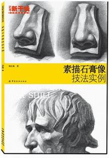 艺术书籍 石膏像素描技法高考参考资料 素描石膏像技法实例 刘长海