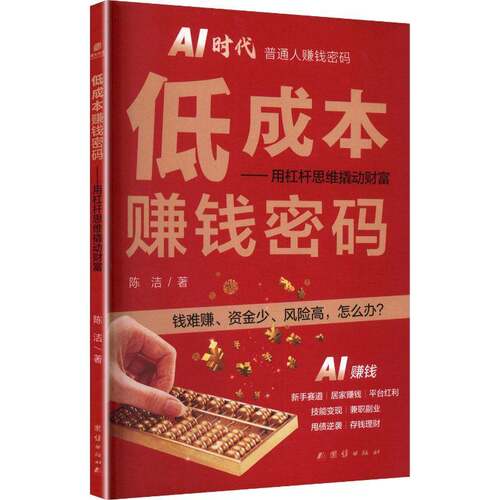 低成本赚钱密码:用杠杆思维撬动财富陈洁 经济书籍