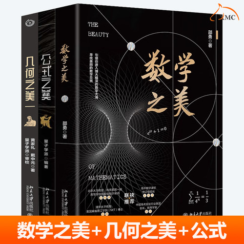 数学之美+几何之美+公式之美全3册 数学思维训练科普书数学解题方法北京大学出版社几何原本高中初中中学生数学教辅课外阅读书籍